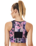 City Lights High Neck Performance Crop