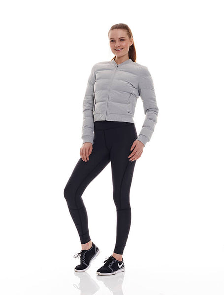 Women's Grey Bomber Jacket