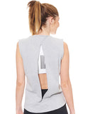 Women's Grey Muscle Tank