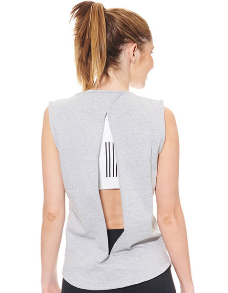 Women's Grey Muscle Tank