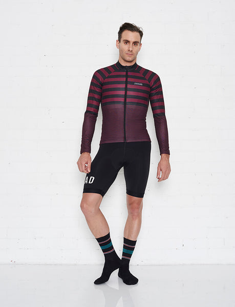 Little Big Stripe L/S Jersey - Cabernet