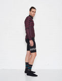 Little Big Stripe L/S Jersey - Cabernet