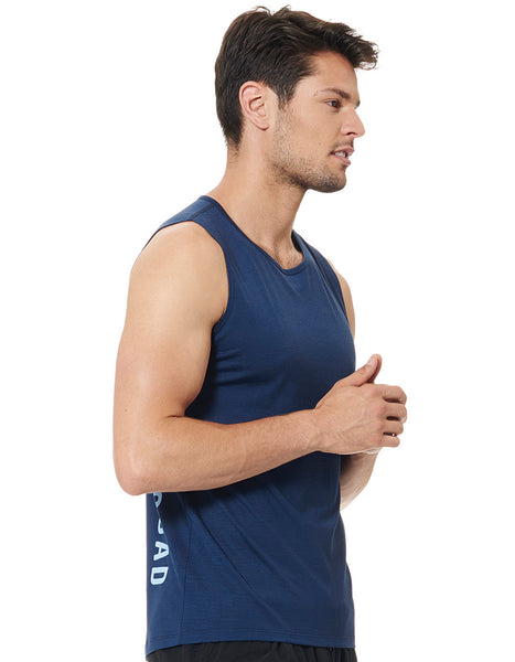 Men's Navy Muscle Tank