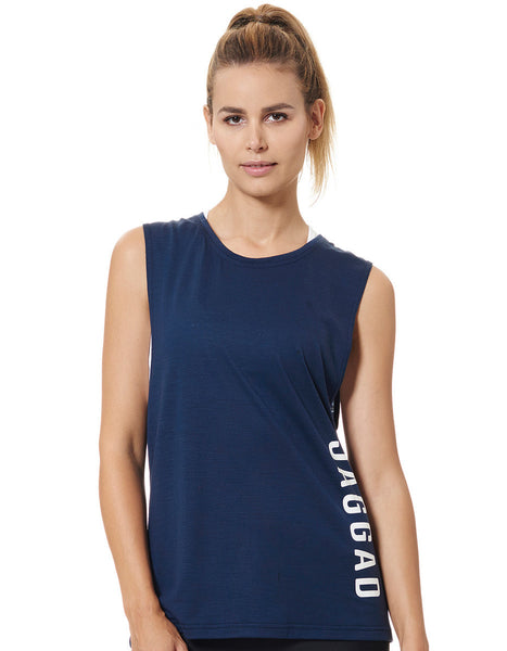 Women's Navy Muscle Tank