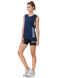 Women's Navy Muscle Tank