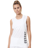 Women's White Muscle Tank