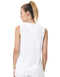 Women's White Muscle Tank