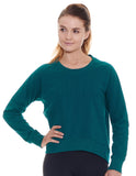 Women's Deep Emerald Long Lined Sweat