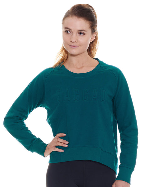 Women's Deep Emerald Long Lined Sweat