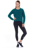 Women's Deep Emerald Long Lined Sweat
