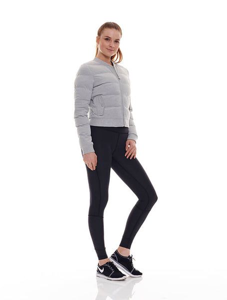 Women's Grey Bomber Jacket