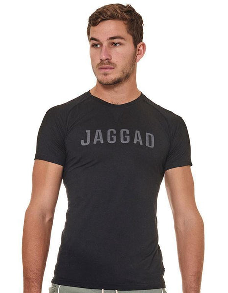 Black Jaggad Print Tee