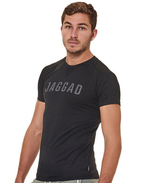 Black Jaggad Print Tee