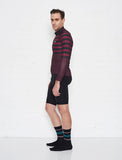 Little Big Stripe L/S Jersey - Cabernet